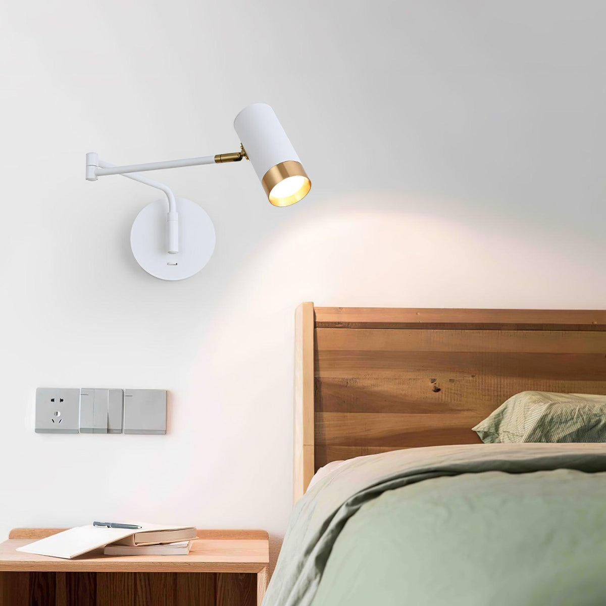 Candeeiro de parede Norarina Premium Elegance com braço