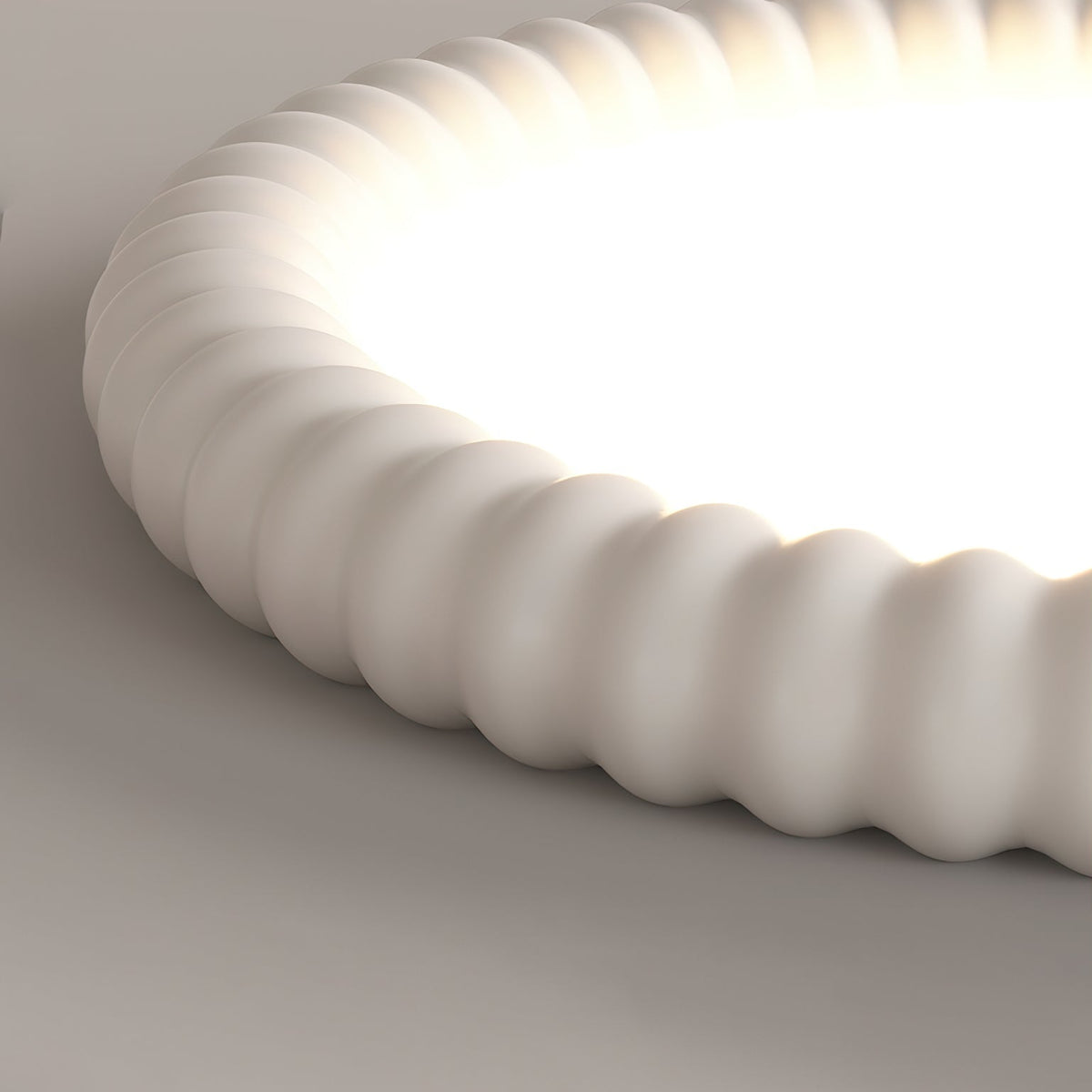 Candeeiro de teto Ulire com design nórdico artístico e resina ondulada