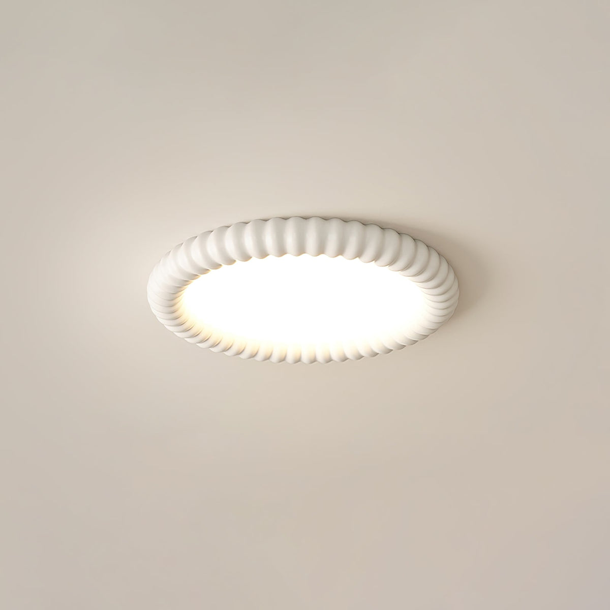 Candeeiro de teto Ulire com design nórdico artístico e resina ondulada