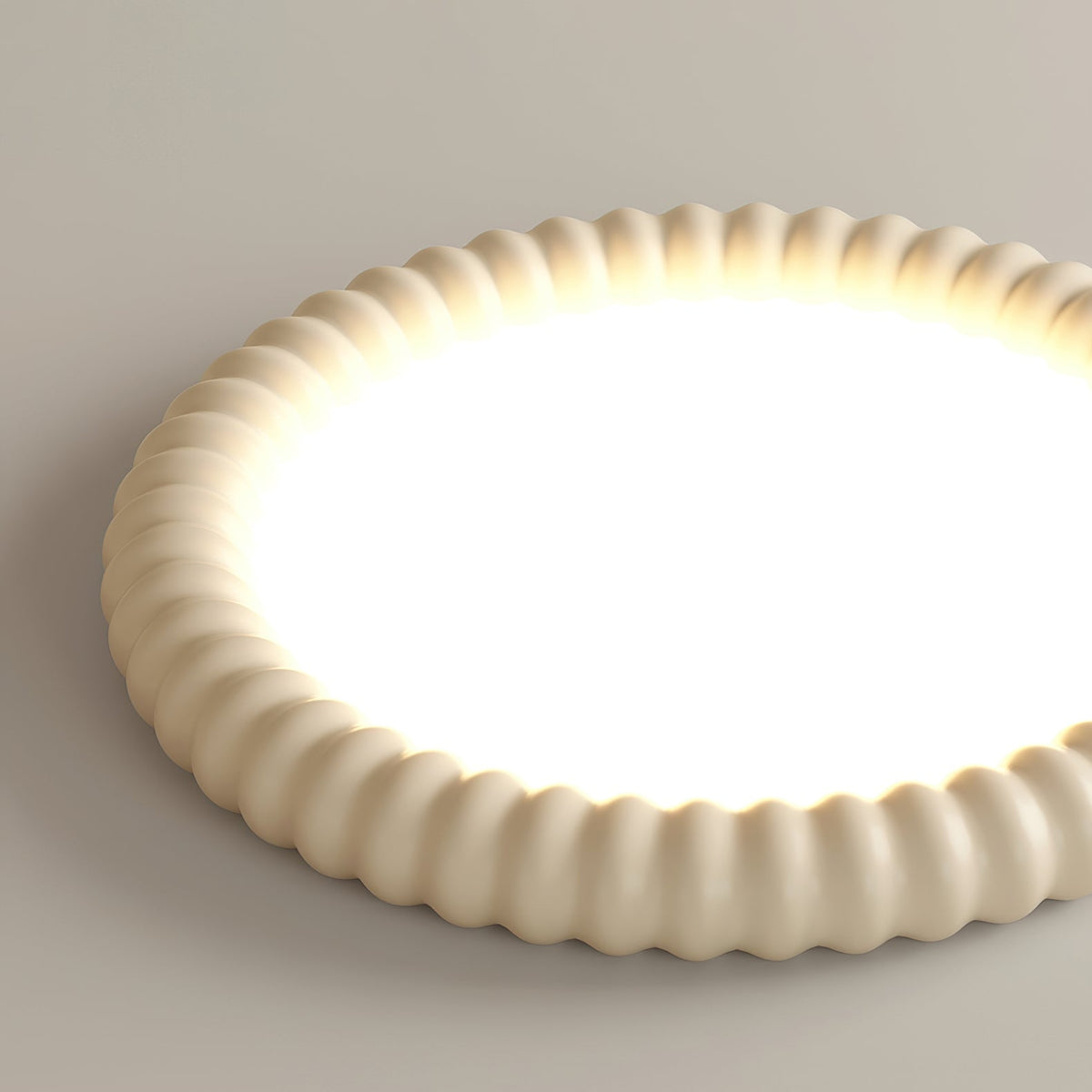 Candeeiro de teto Ulire com design nórdico artístico e resina ondulada
