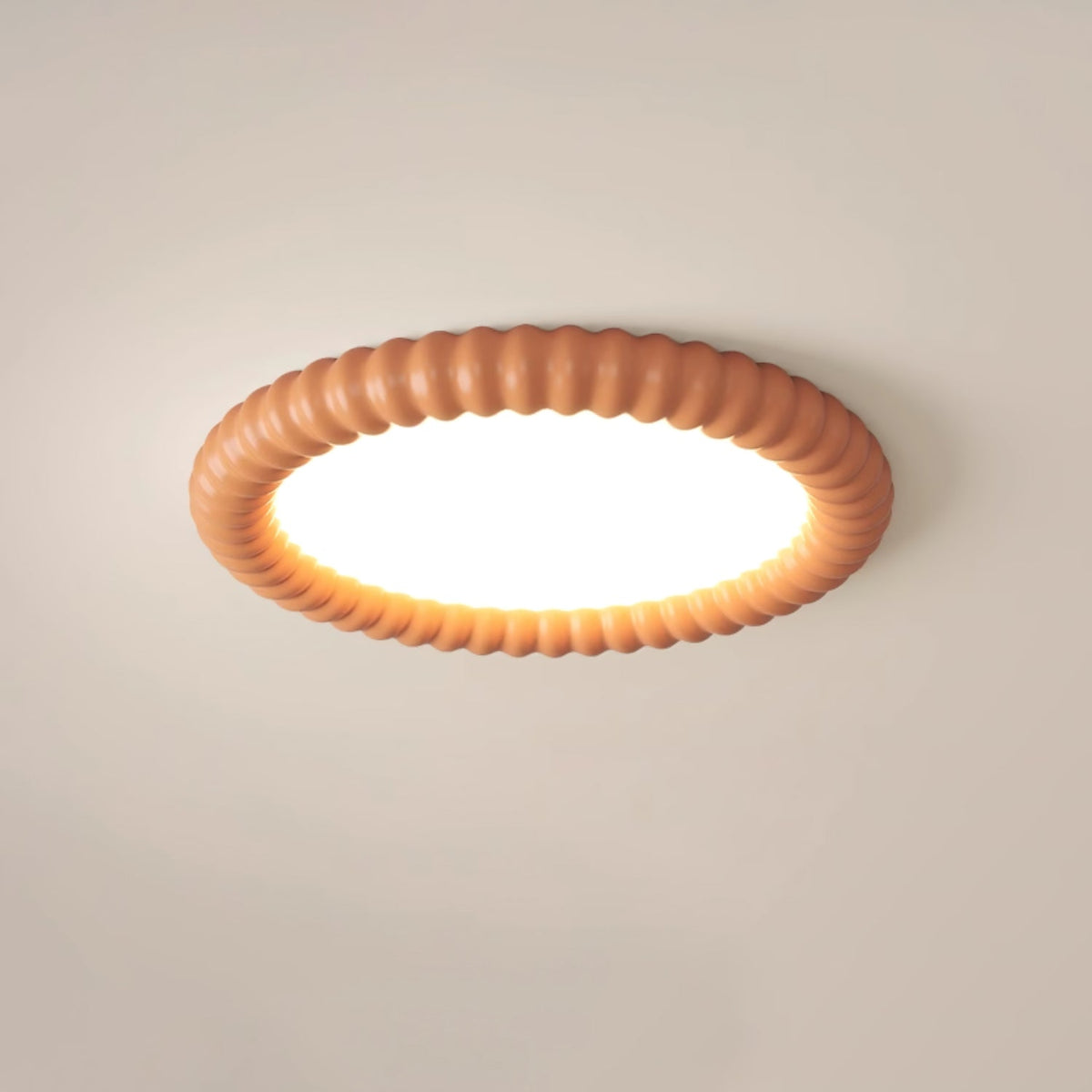 Candeeiro de teto Ulire com design nórdico artístico e resina ondulada