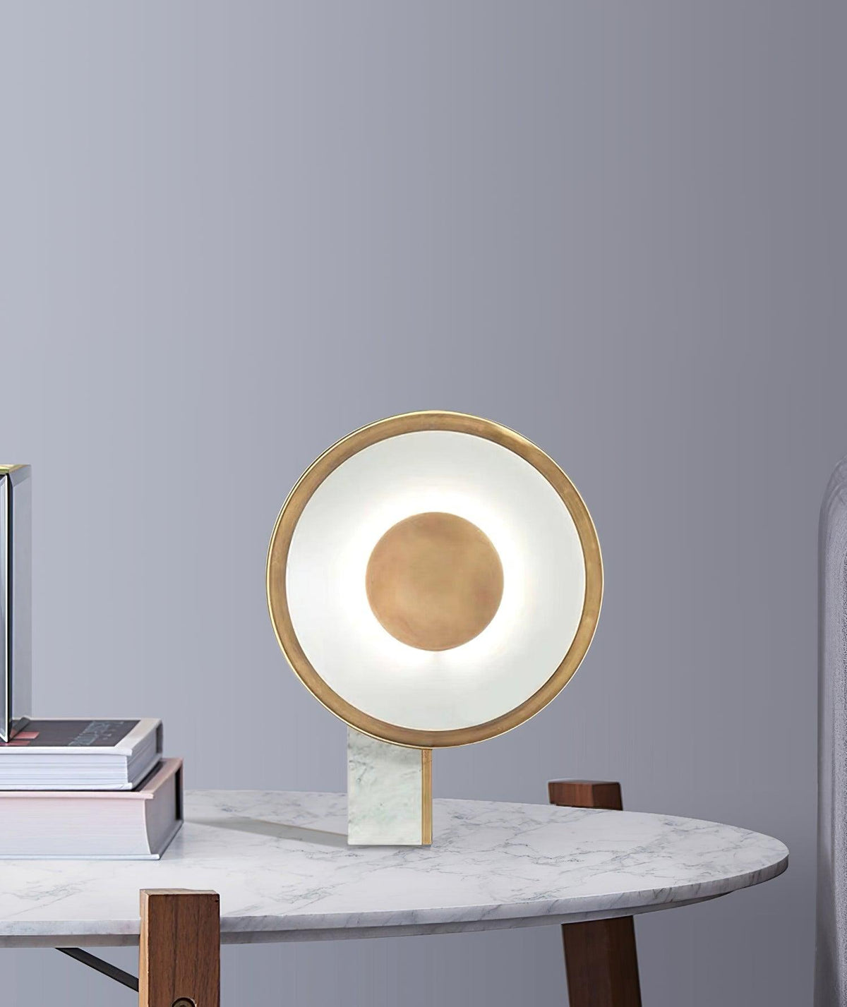 Candeeiro de mesa Tessain em mármore, minimalista