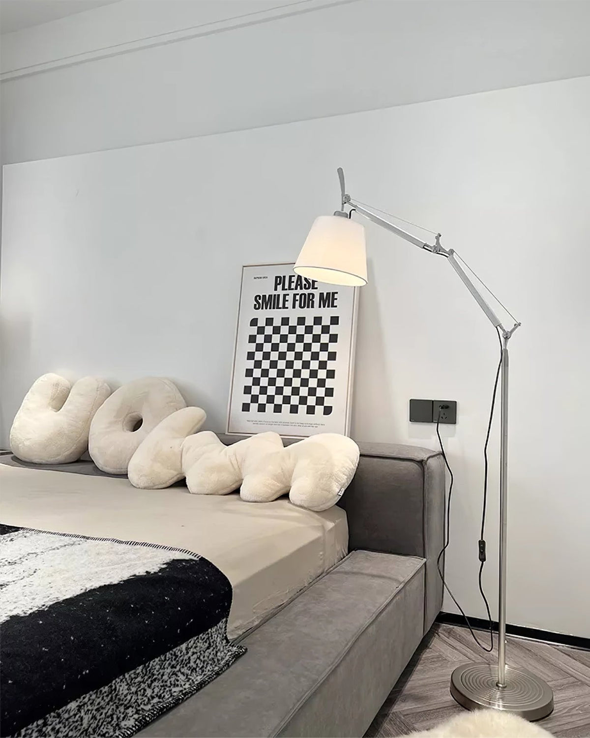 Ciroce teollisuustyylinen kangaslattiavalaisin