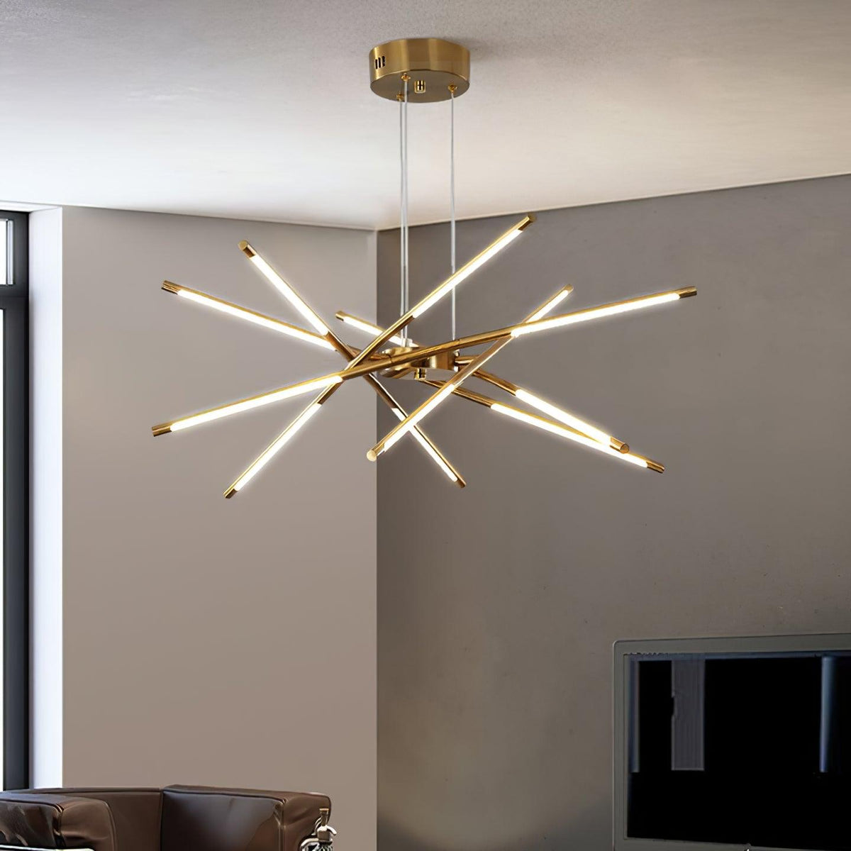 Candeeiro de teto LED rotativo moderno Lumueon