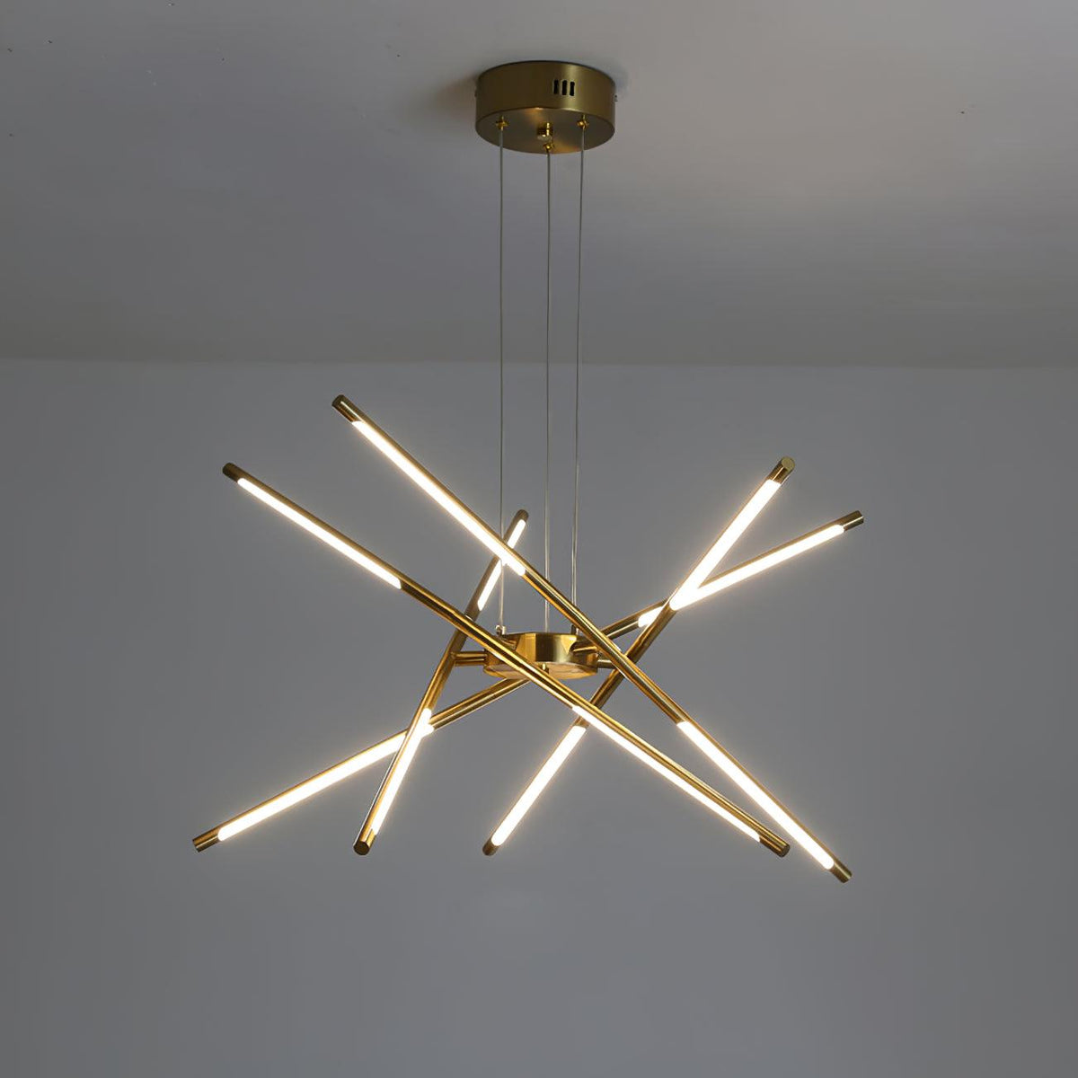 Lumueon roterbar modern LED-ljuskrona