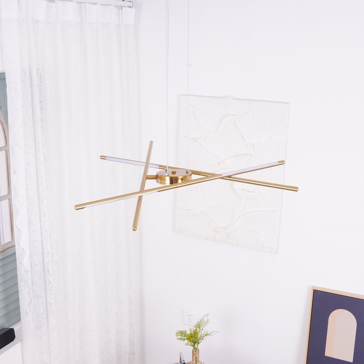 Lumueon roterbar modern LED-ljuskrona