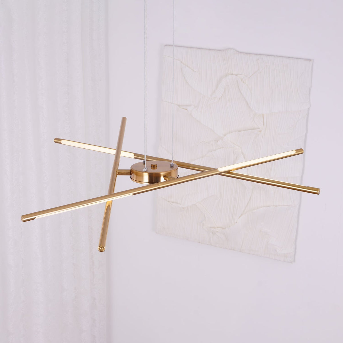 Lumueon roterbar modern LED-ljuskrona