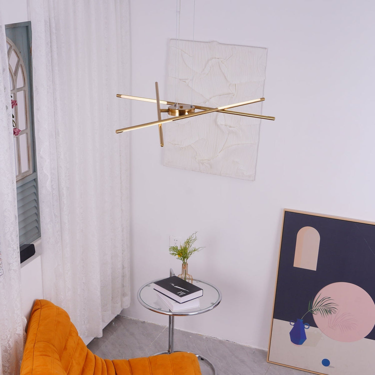 Lumueon roterbar modern LED-ljuskrona