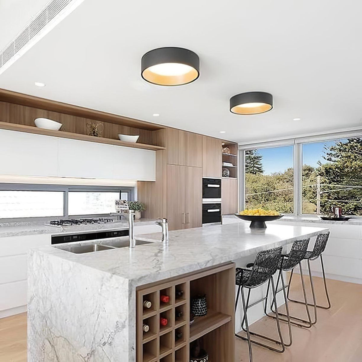Cirarena modern minimalistisk rund taklampa