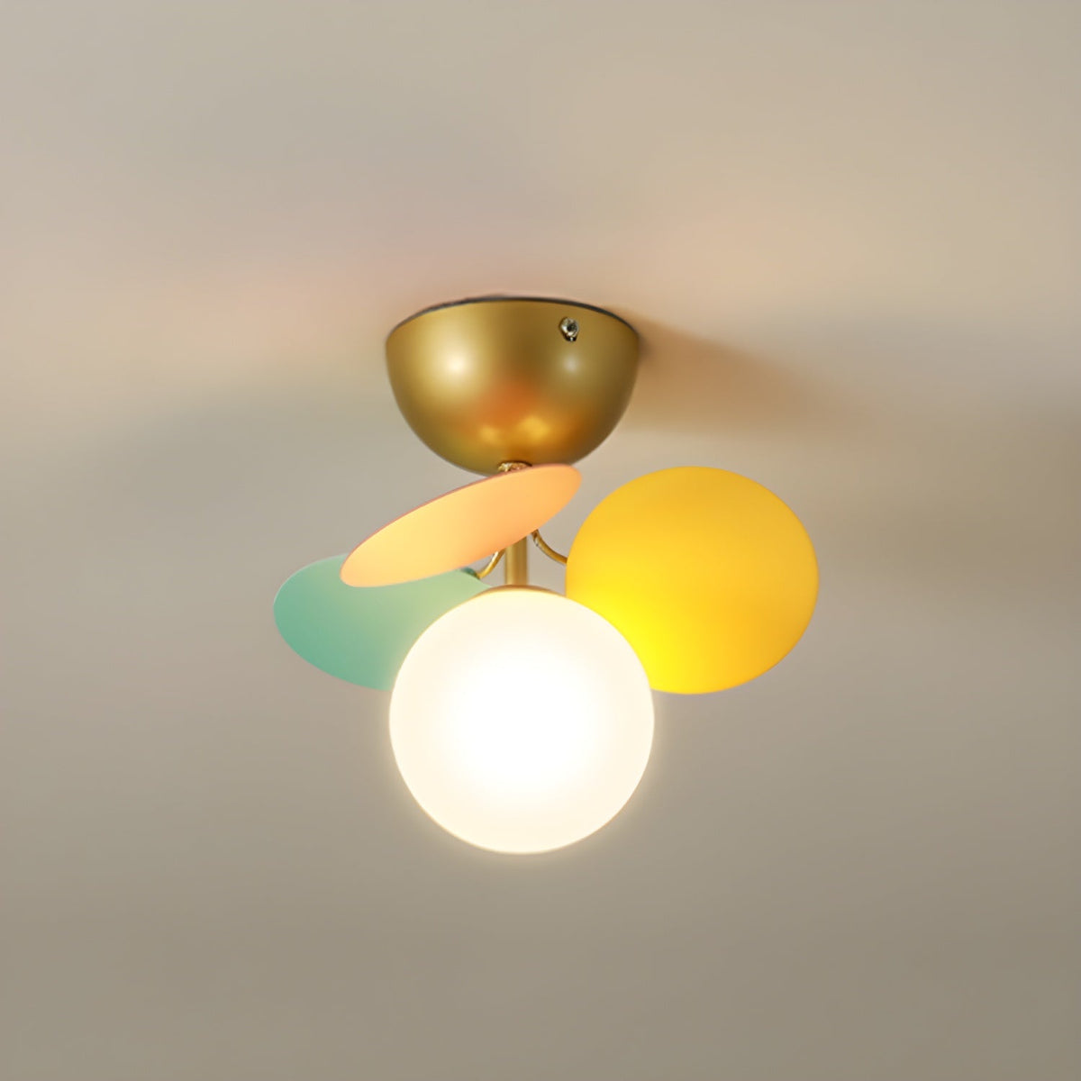 Renanina Ceiling Lamp Round Macaron with Pastel Colors