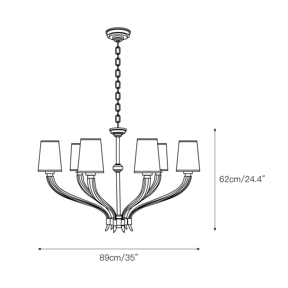 Candeeiro de lustre Lumirissa