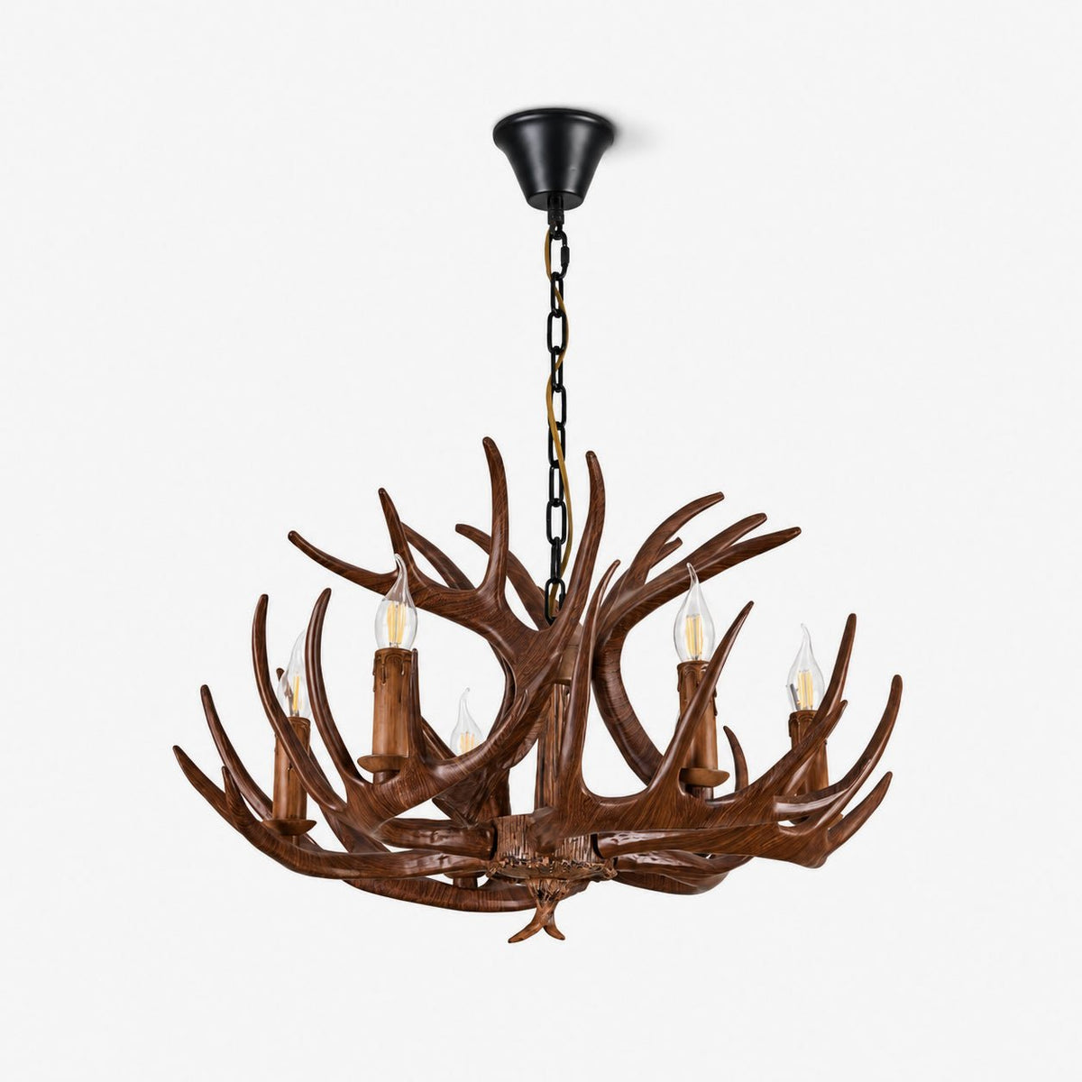 Noreira gevir-lysekrone i lodge-stil