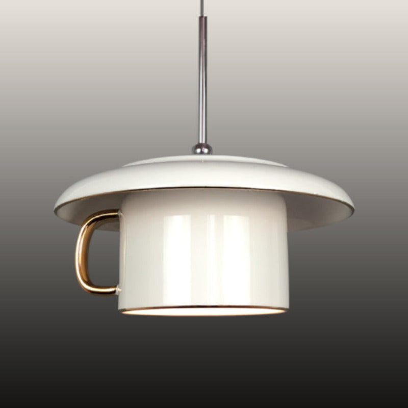 Valentina urban keramisk LED-pendellampa med kopp, vardagsrum