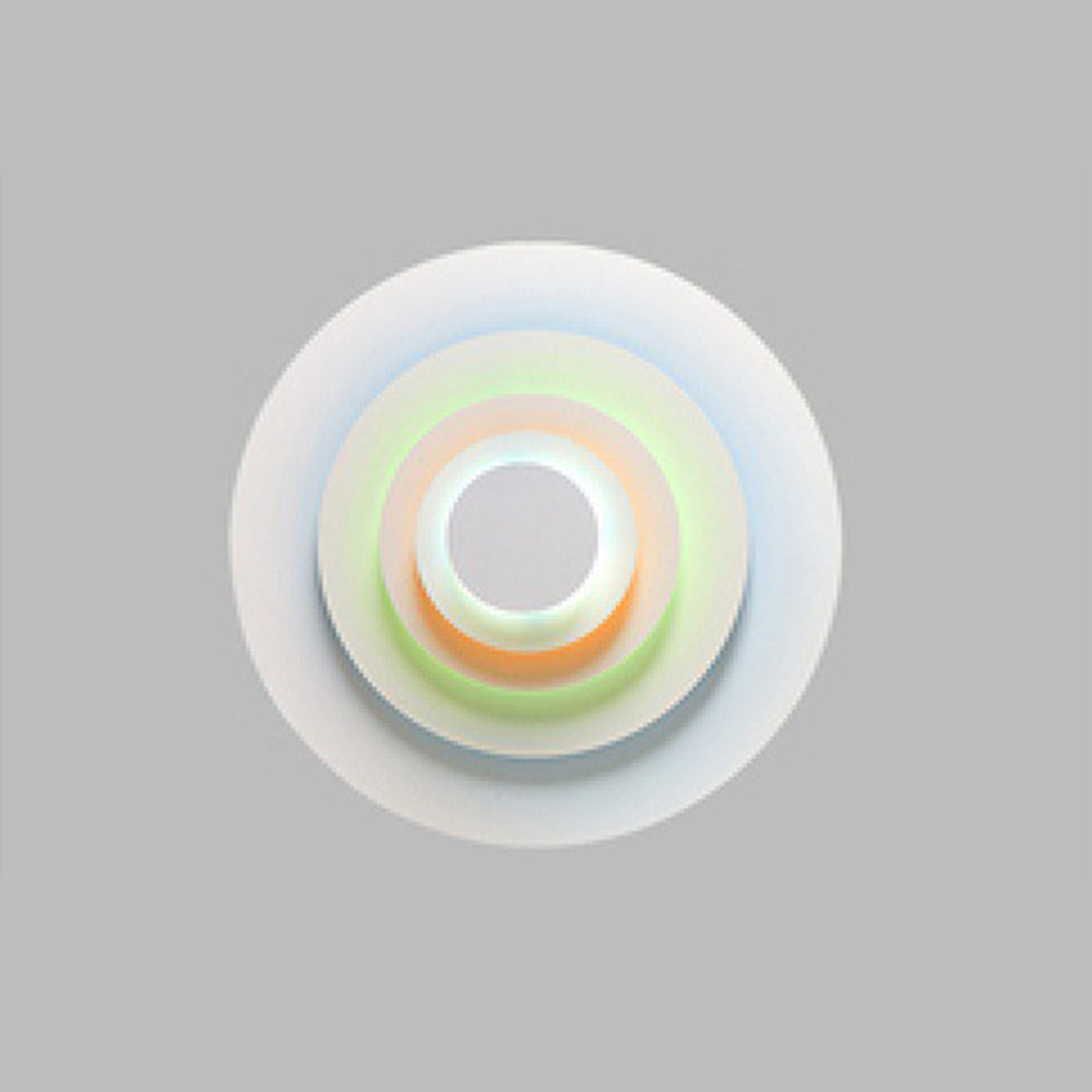 Candeeiro de parede Aria circular 3 em 1, LED colorido