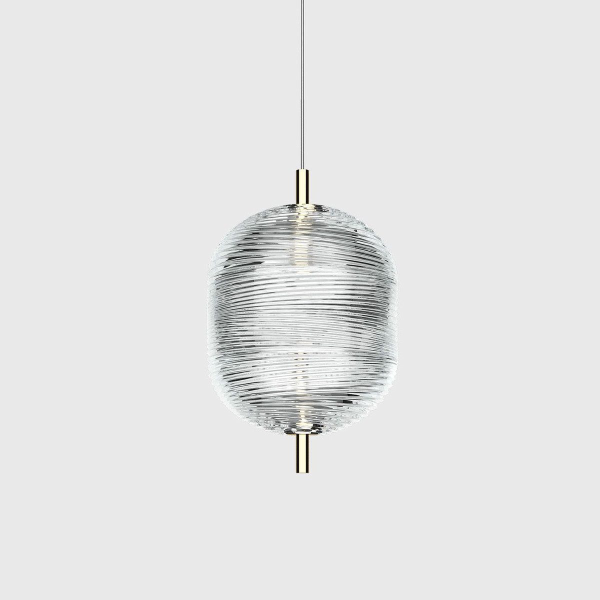 Valentina modern designad art déco-pendellampa, svart/guld