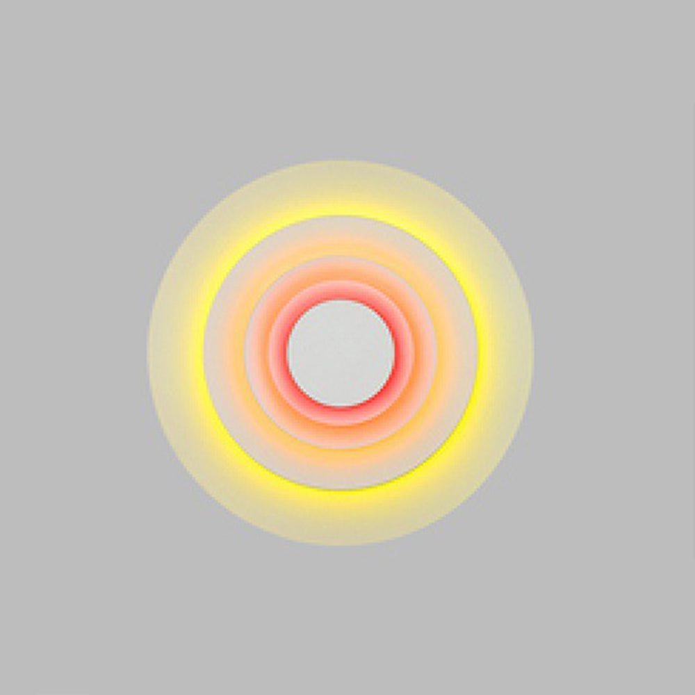 Candeeiro de parede Aria circular 3 em 1, LED colorido