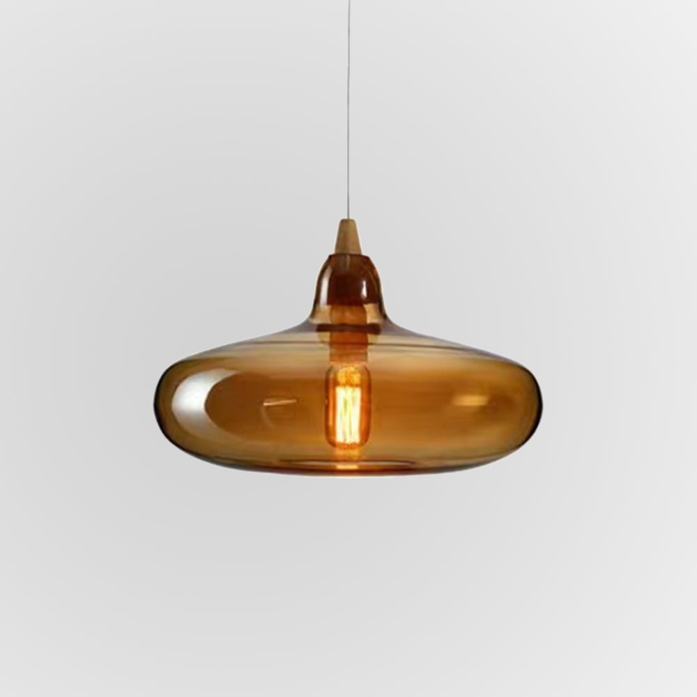Sorvex Pendant Light Amber Glass