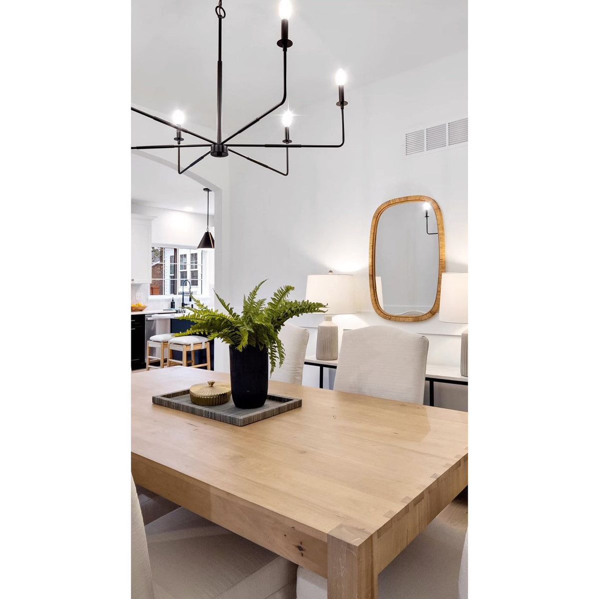 Candelabro minimalista moderno de estilo industrial em metal Blikuvyi