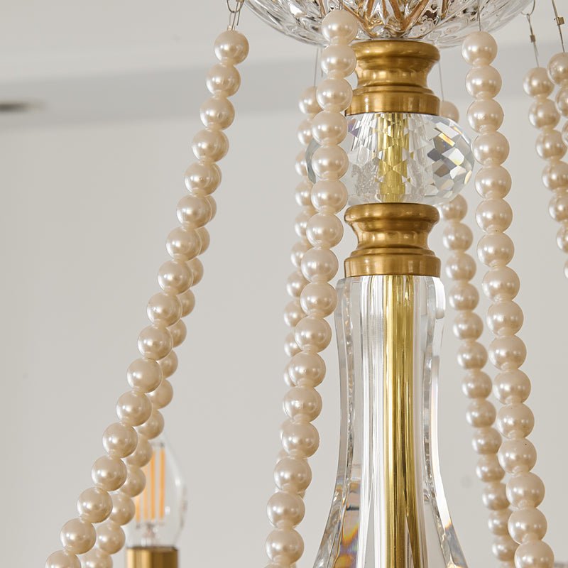 Candelabro Vavenus pós-moderno de luxo em cristal artístico