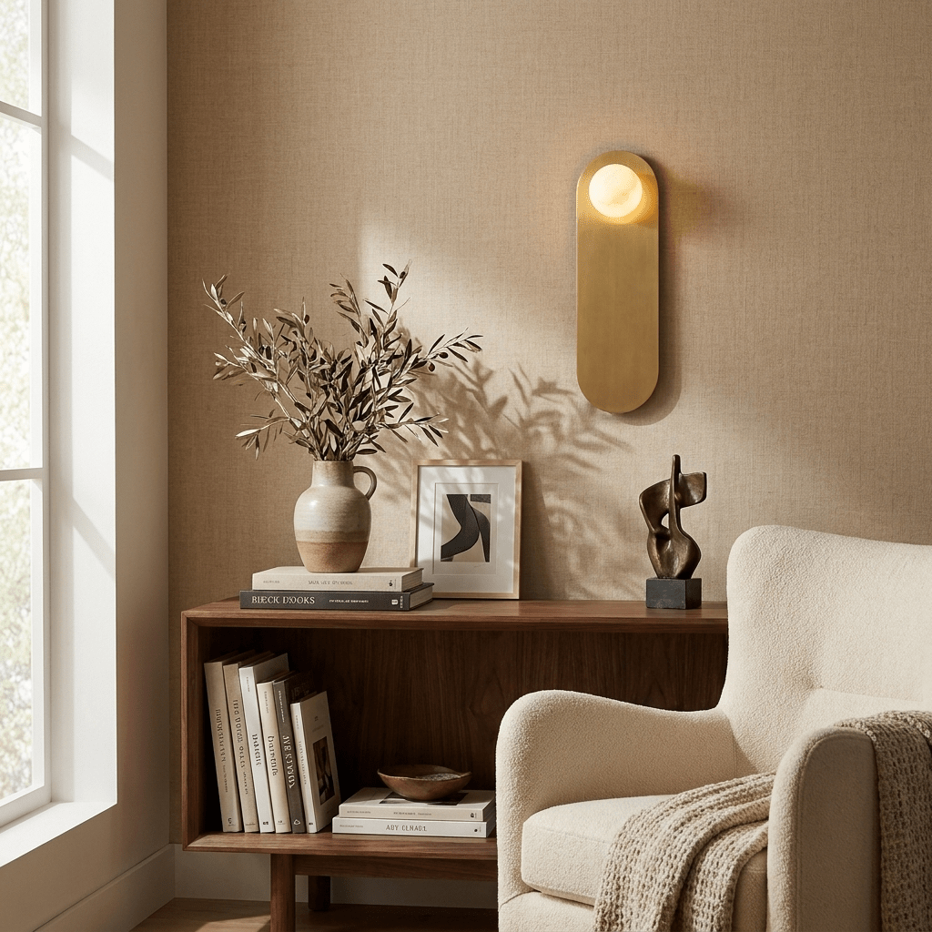 Spansk alabastervägglampa Albivise