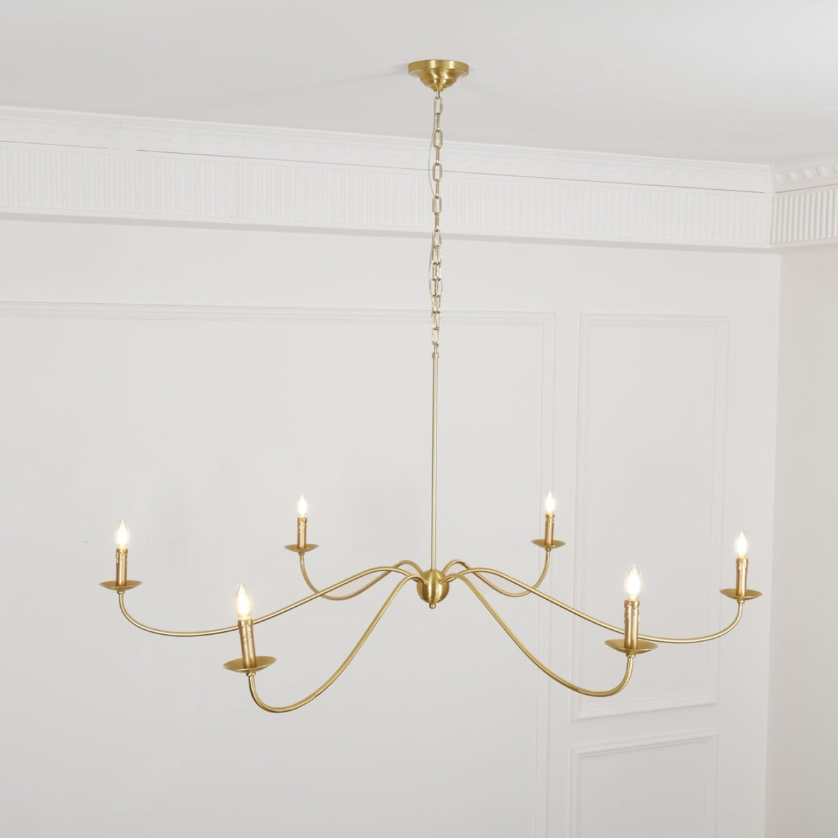 Candeeiros de teto Alfred em estilo quinta, com velas