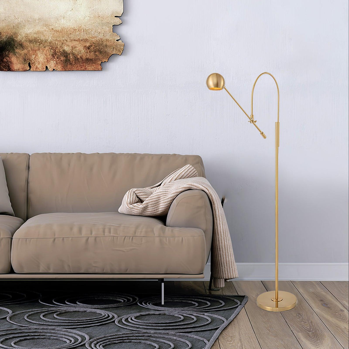Candeeiro de pé minimalista Gresh