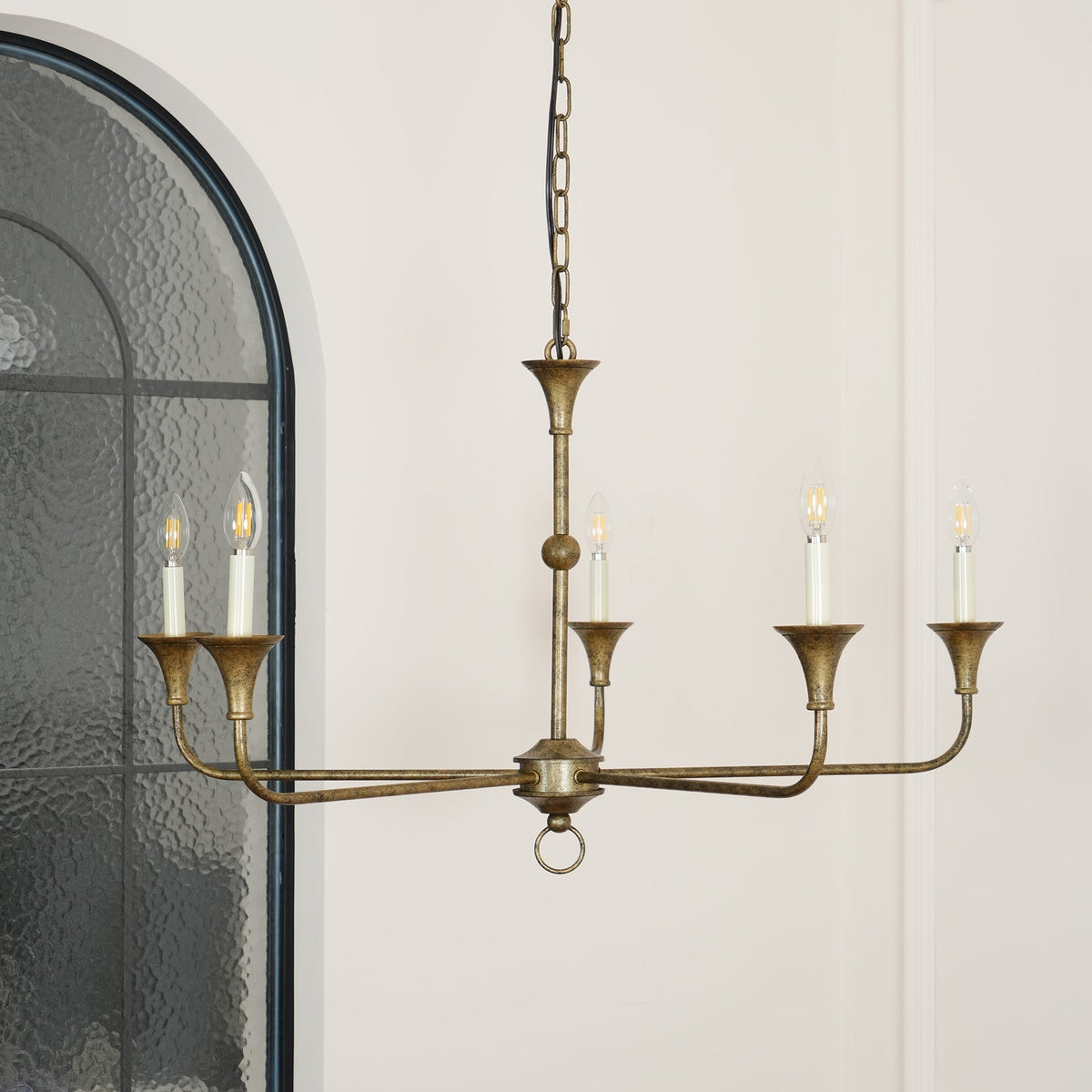 Livelo elegant ljuskrona med levande ljus