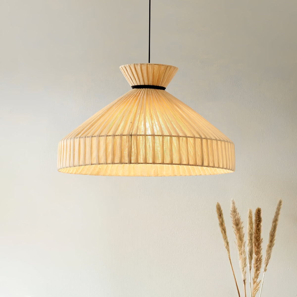 Cusoren elegant tidevands-pendellampe i stof