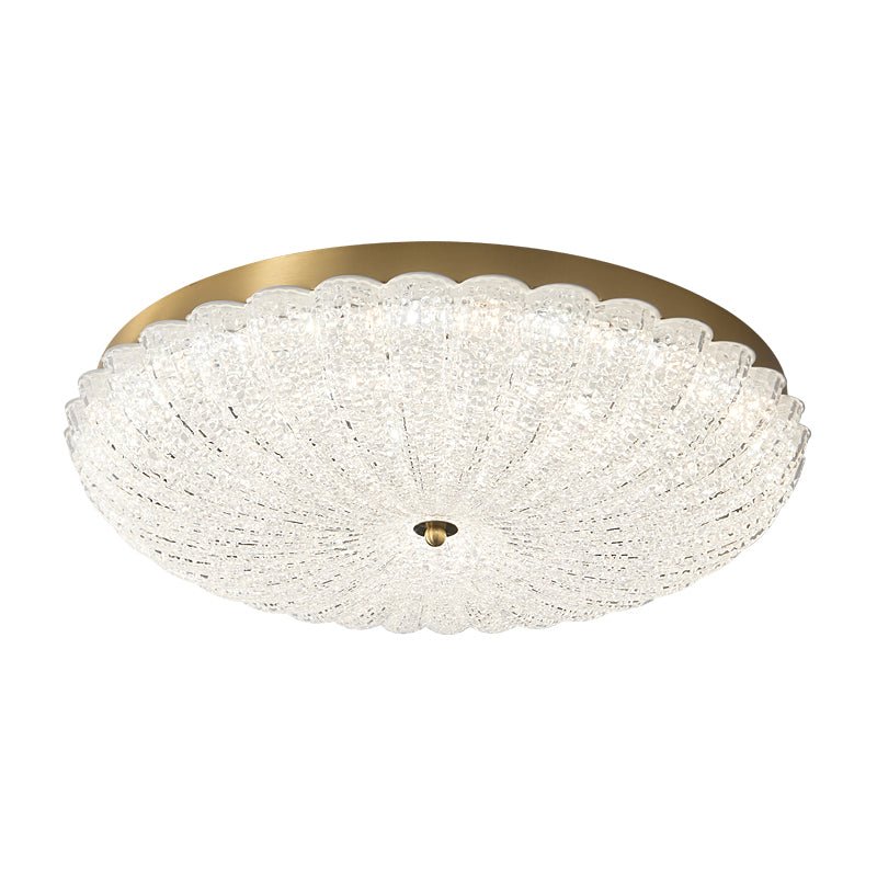 Celeria førsteklasses nordisk kunstloftlampe i messing og glas