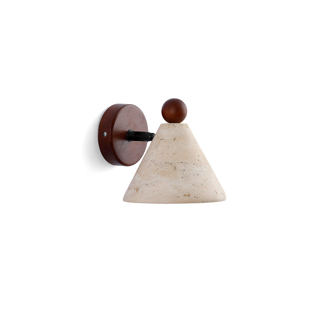 Basil Travertine Wall Light