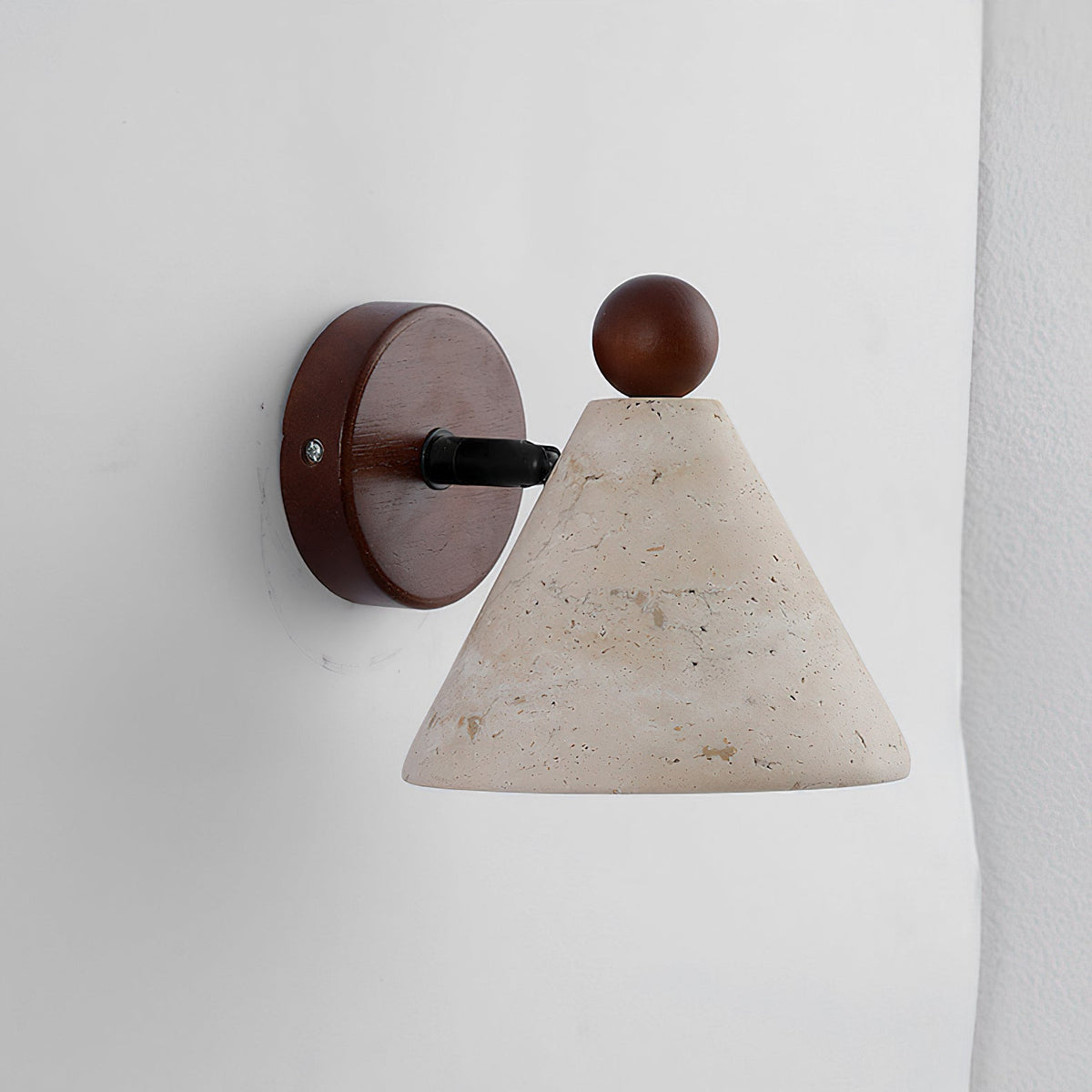 Basil Travertine Wall Light