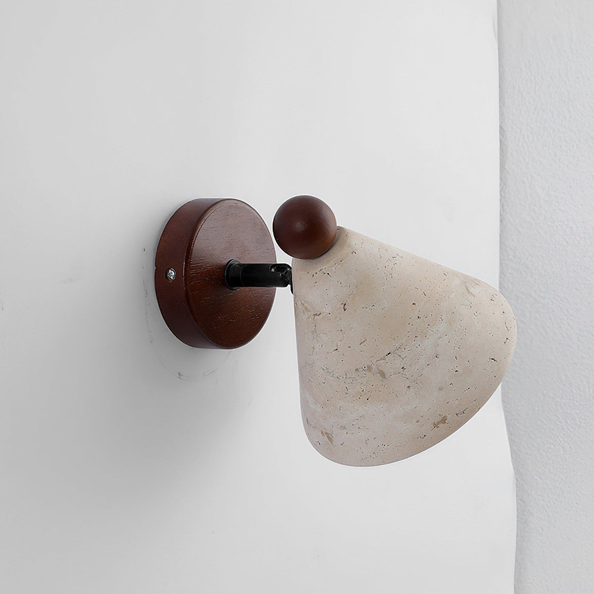 Basil Travertine Wall Light