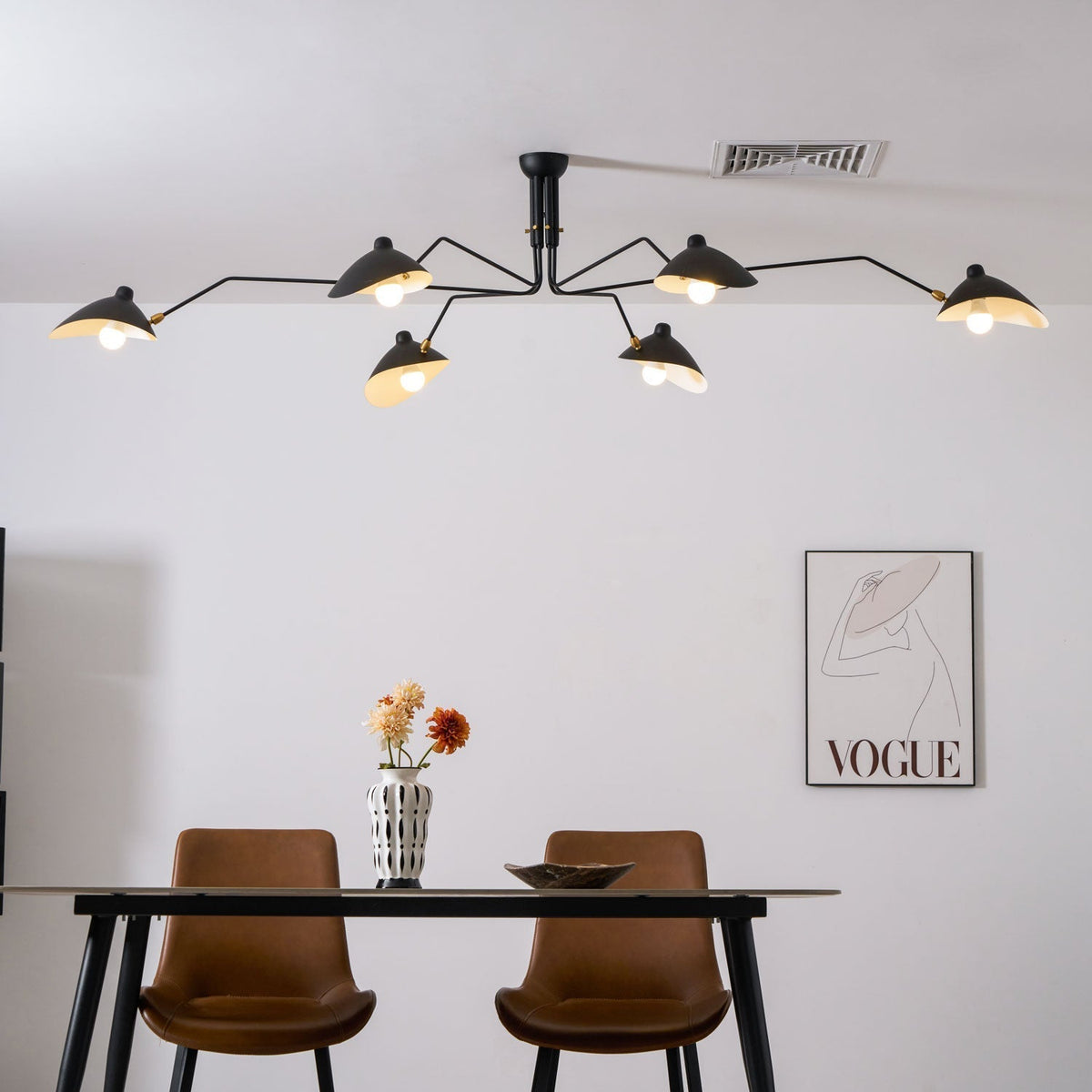 Renuelle Ceiling Light Three Arm Minimalist