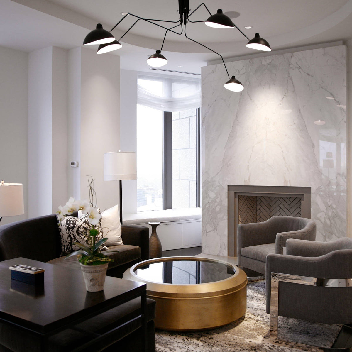 Renuelle Ceiling Light Three Arm Minimalist