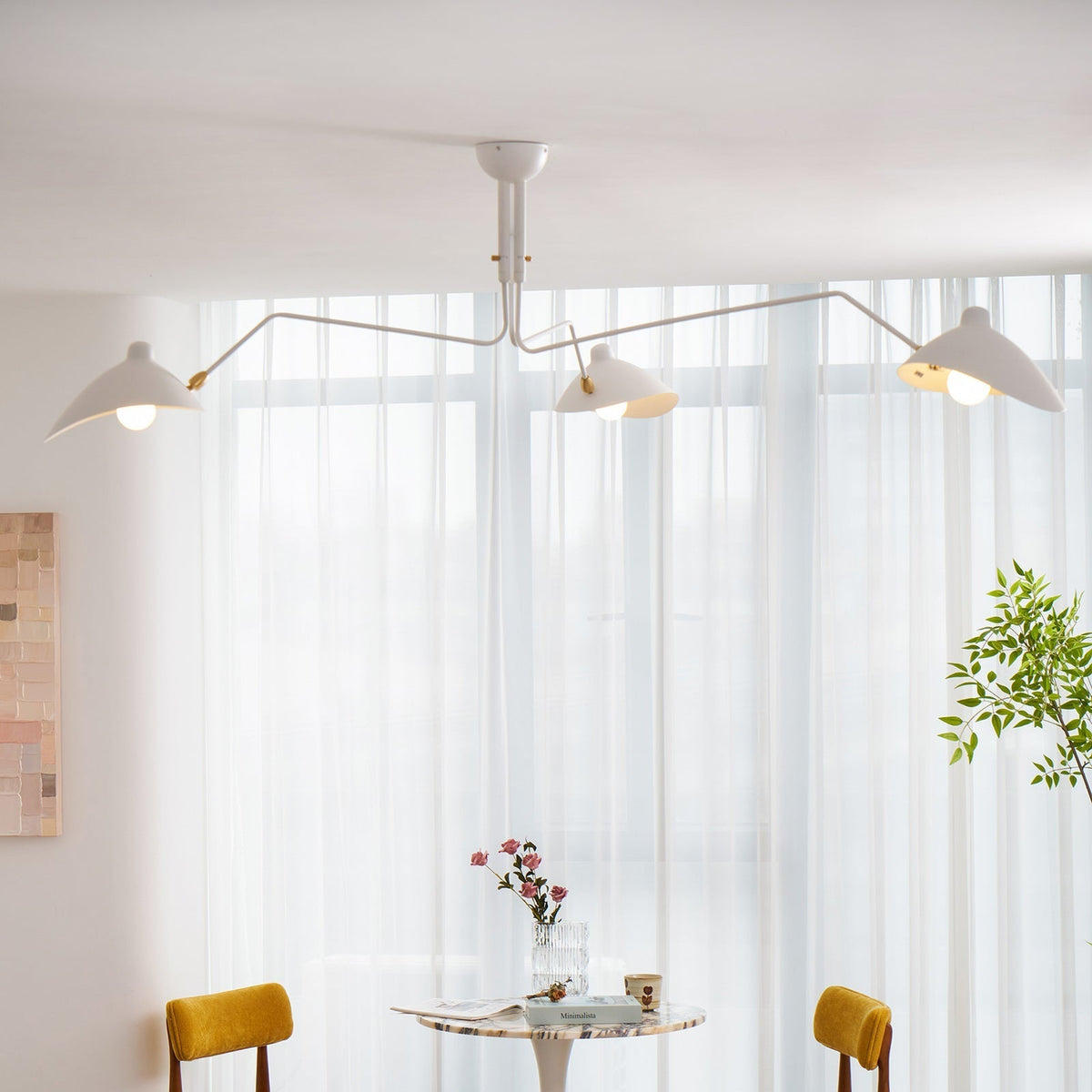 Renuelle Ceiling Light Three Arm Minimalist