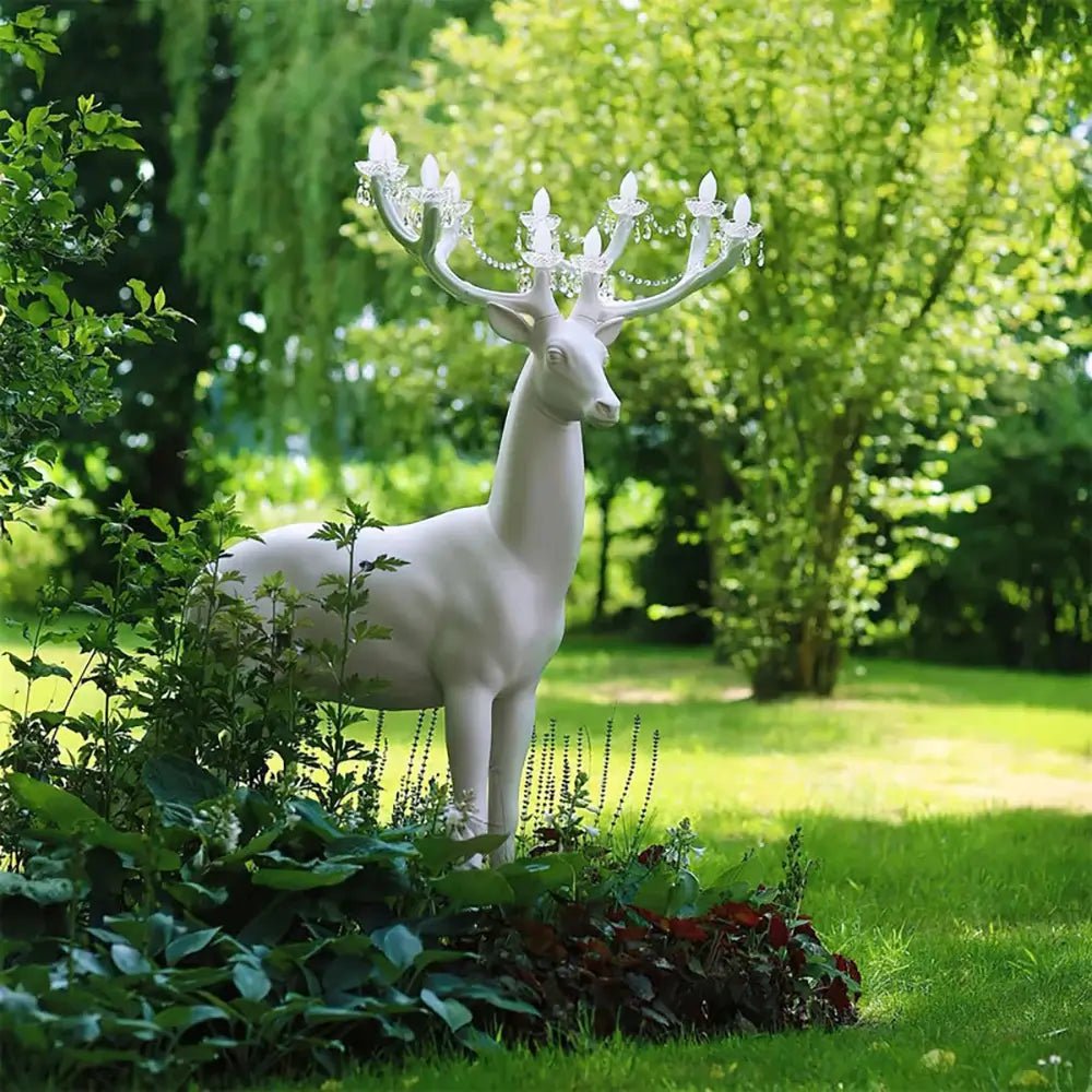 Veluaine-gulvlampe med hjortefigur, legende og kunstnerisk
