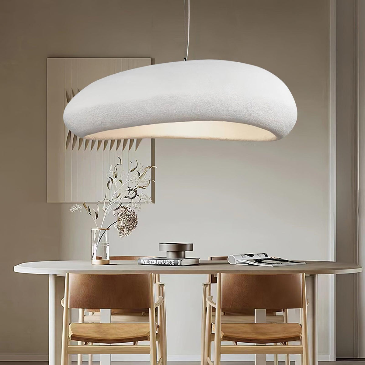 Mino Premium nordisk kunstnerisk sky-pendellampe i plast