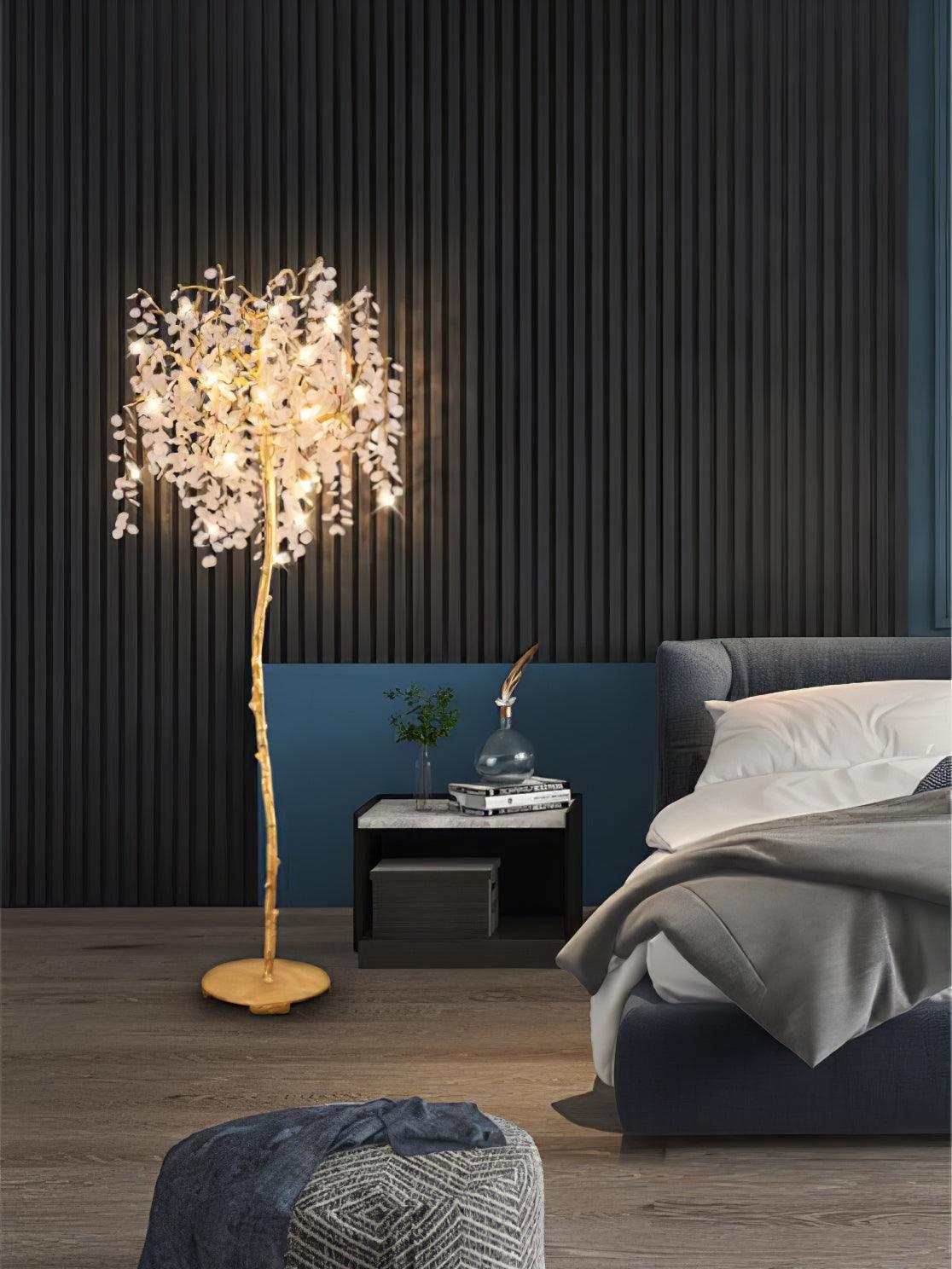 Arsorir golvlampa med glasträd