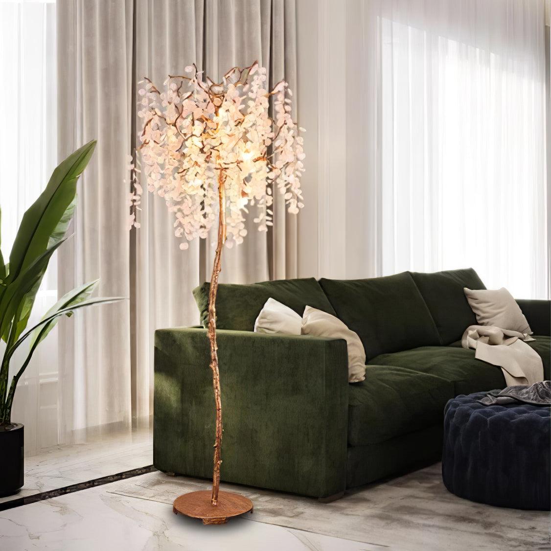 Arsorir golvlampa med glasträd