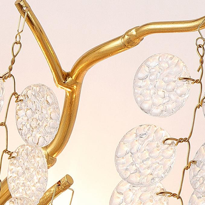 Aplique de parede Citalos pós-moderno de luxo em cristal