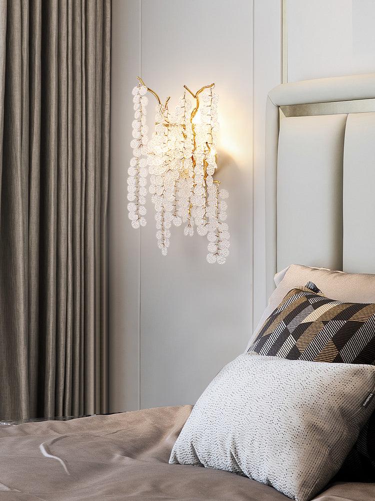 Aplique de parede Citalos pós-moderno de luxo em cristal