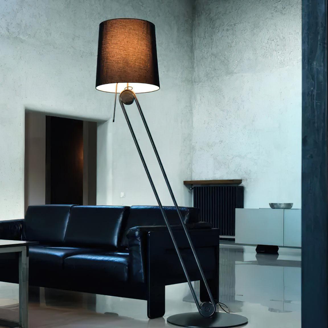 Zarina minimalistisk gulvlampe i stof