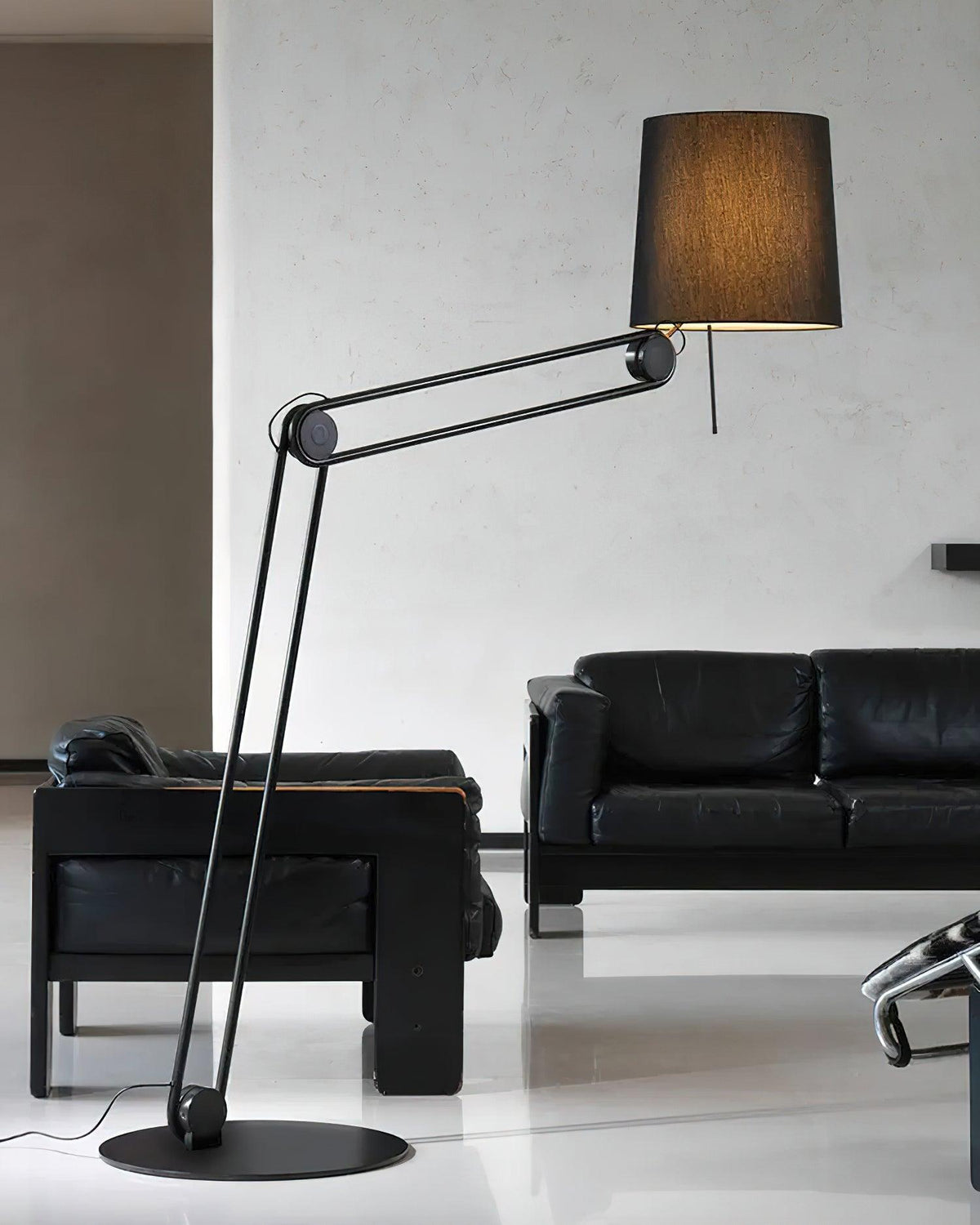 Zarina minimalistisk gulvlampe i stof