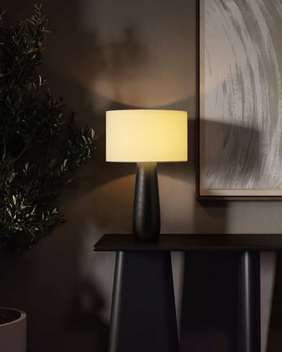 Aero nordisk bordslampa i tyg