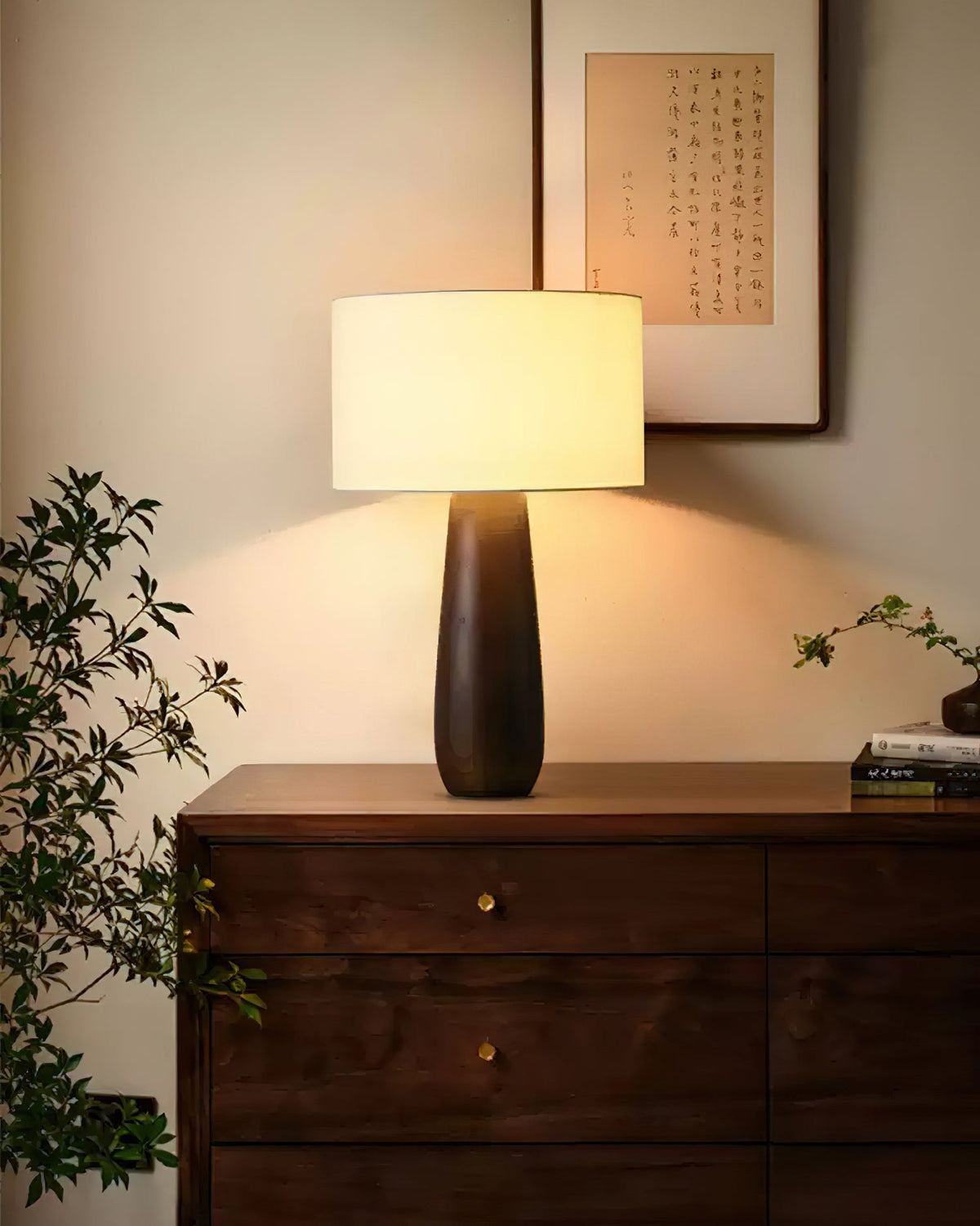 Aero nordisk bordslampa i tyg
