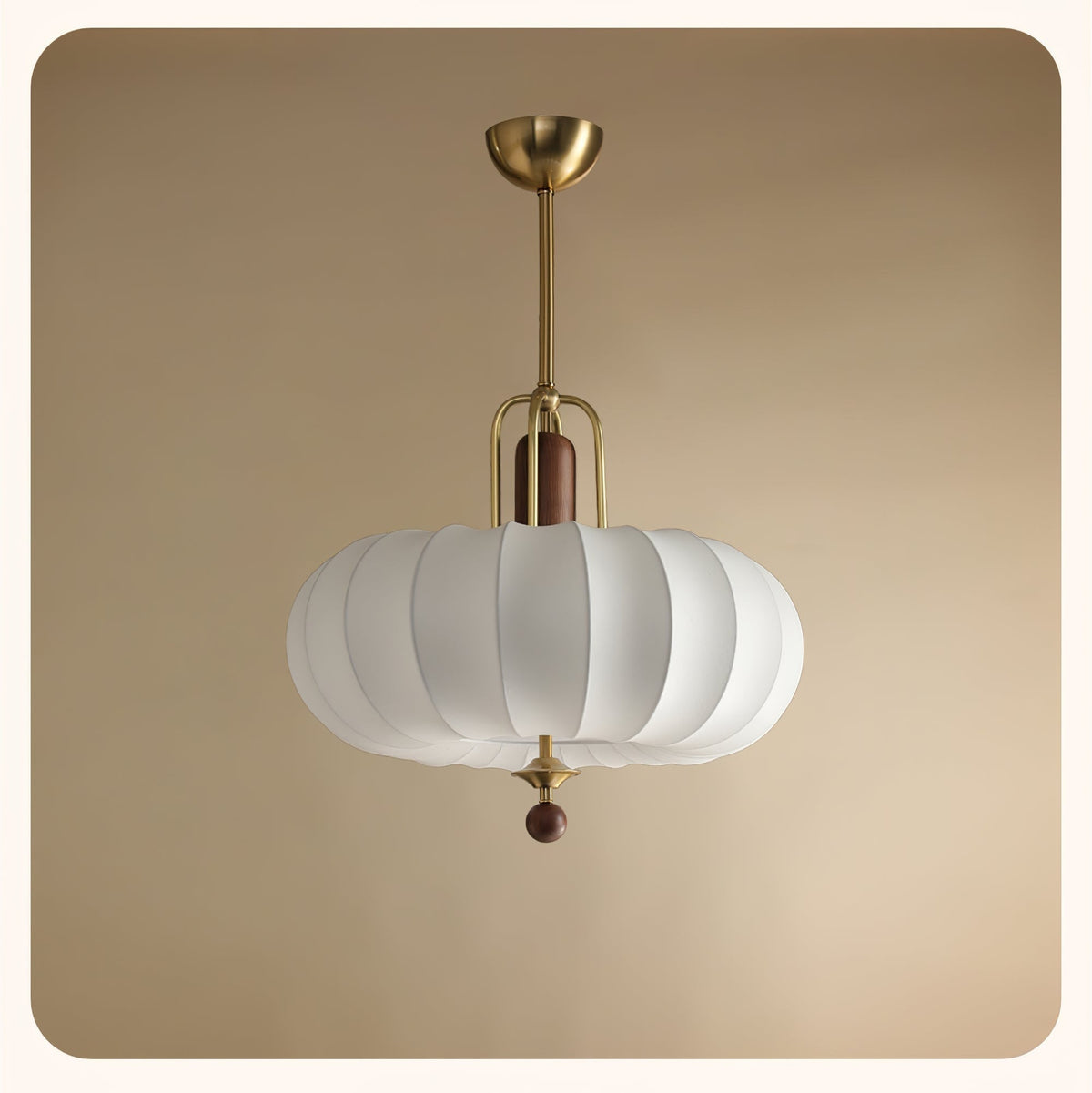 Candeeiro suspenso retro dourado Caseline