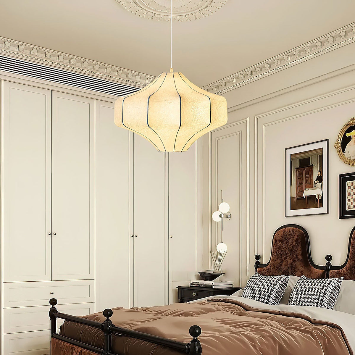 Candeeiro suspenso Elixor Silken Aura em seda