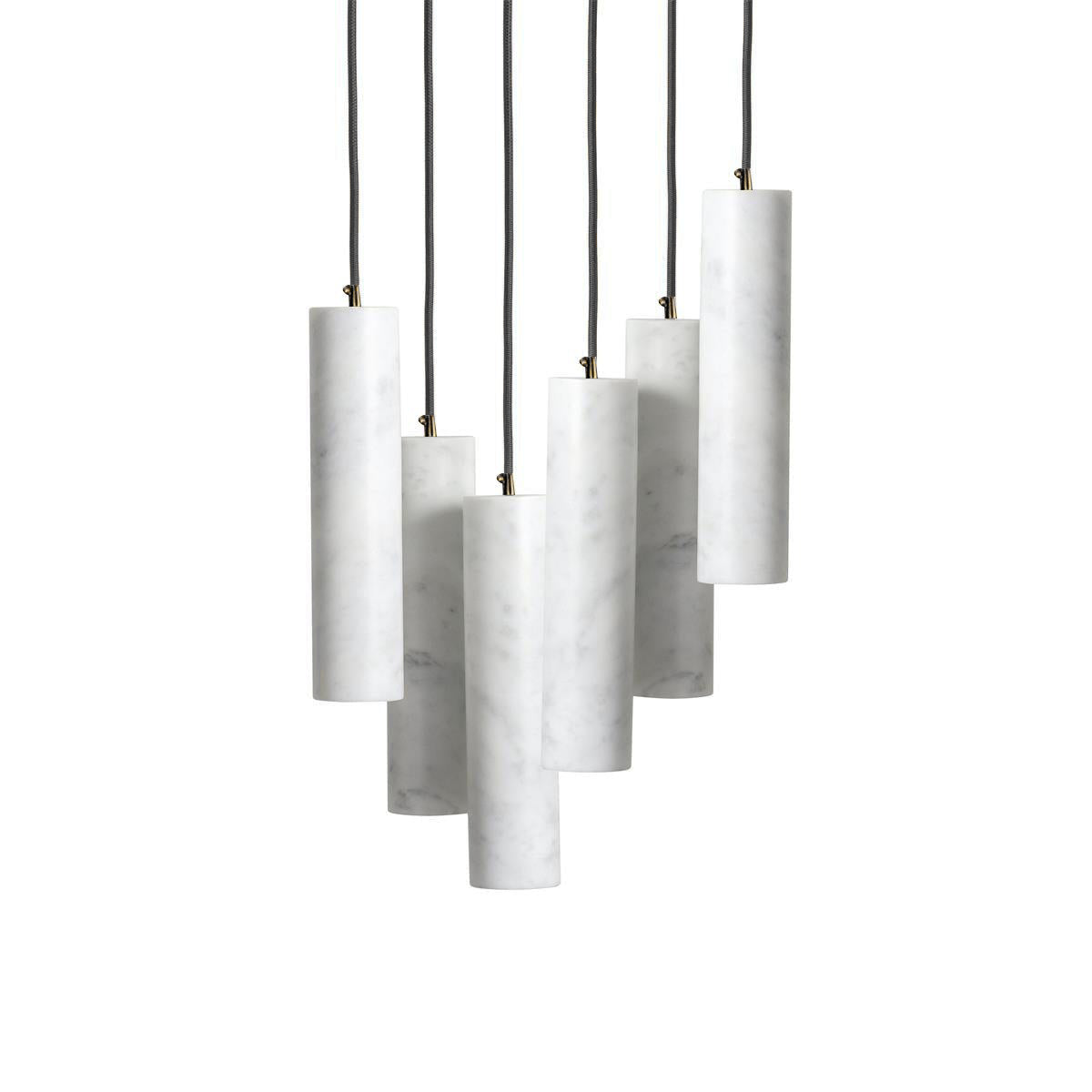 Lunexi klusterpendellampa i alabaster