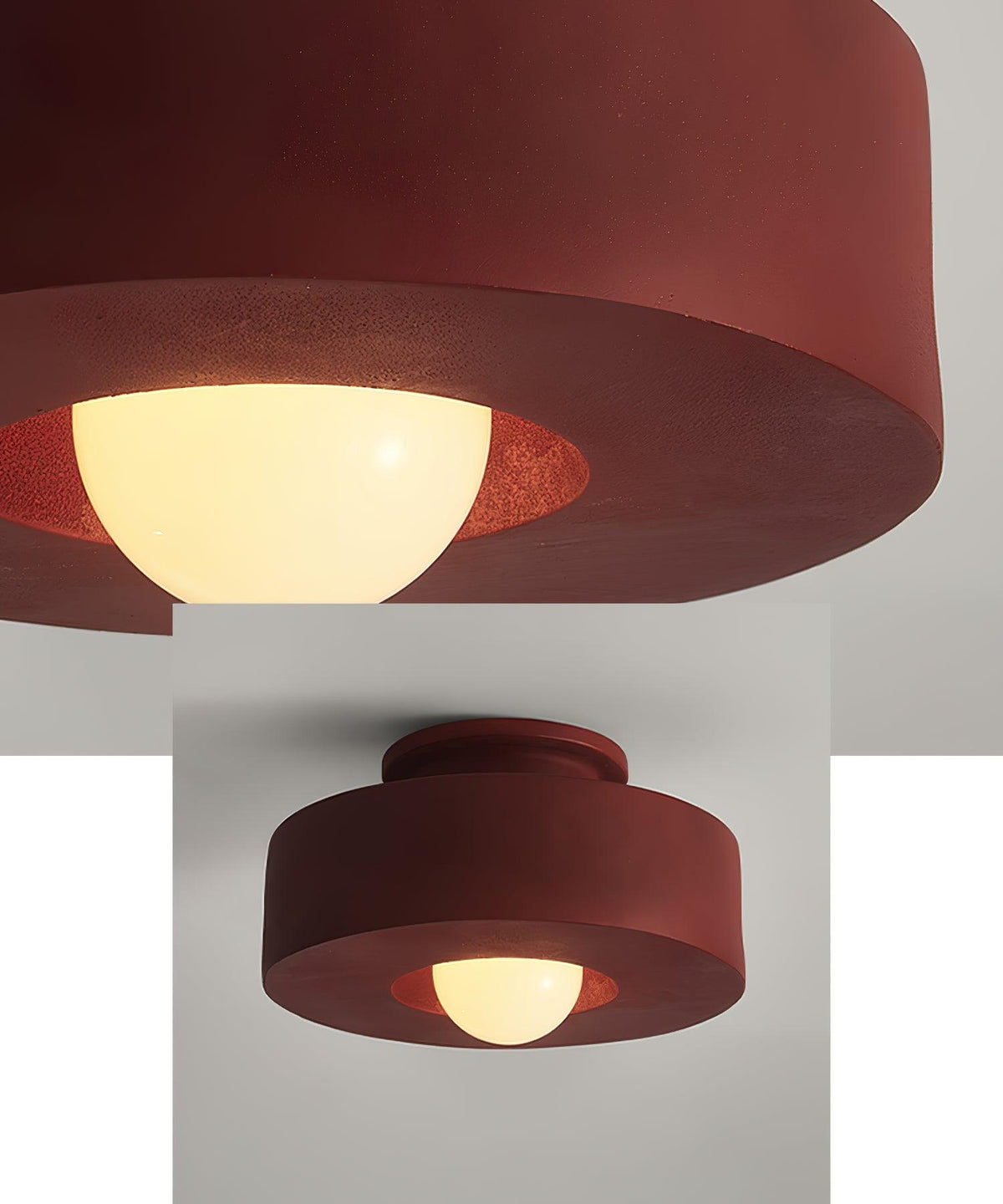 Celelian Simon-loftslampe i cylindrisk resin