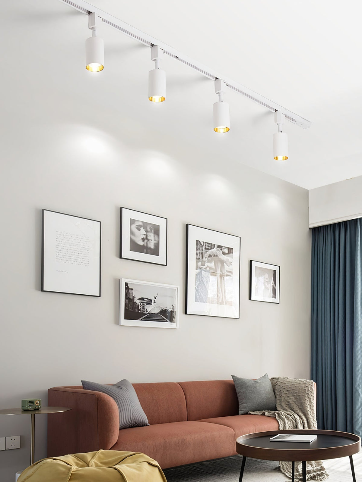 Galvyn elegant loftslampe med cylindrisk skinne i minimalistisk stil